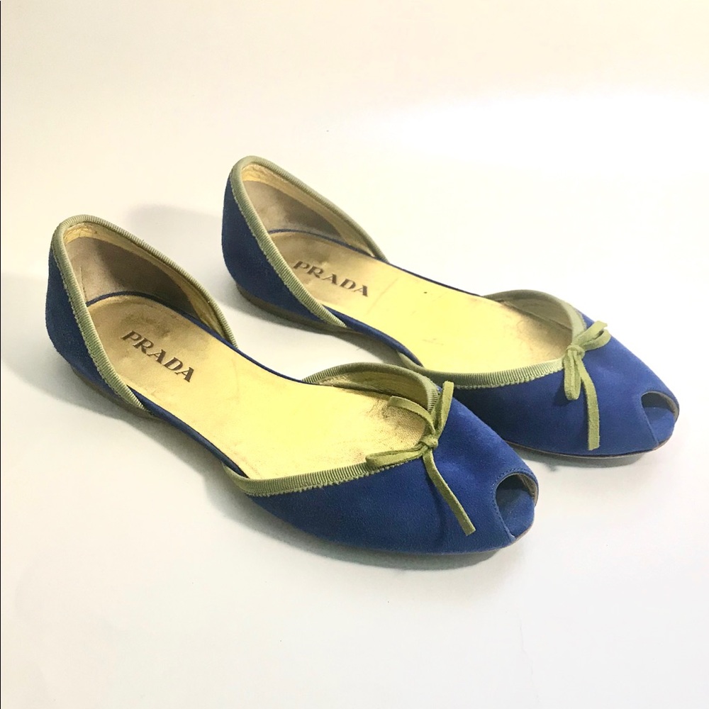 Blue Prada Flats